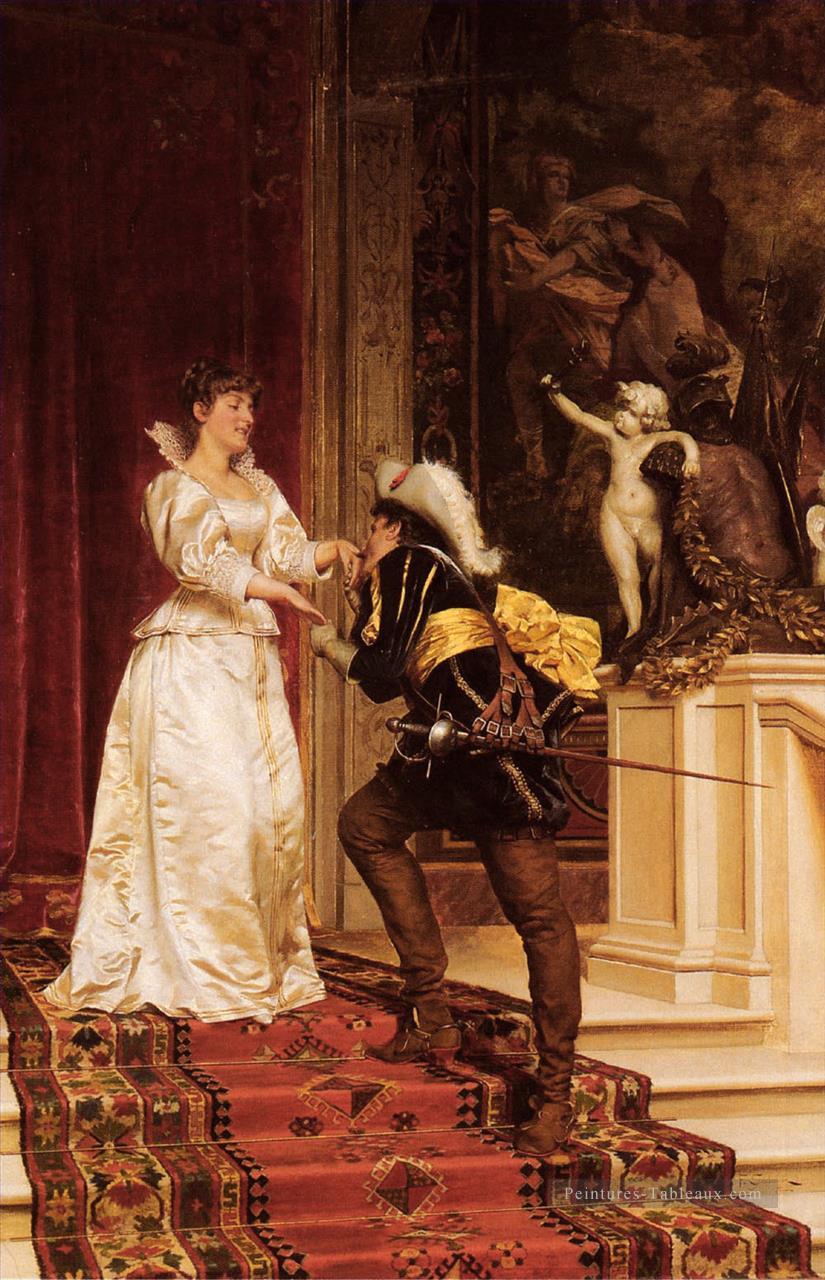 Les Cavaliers Kiss dame Frederic Soulacroix Peintures à l'huile